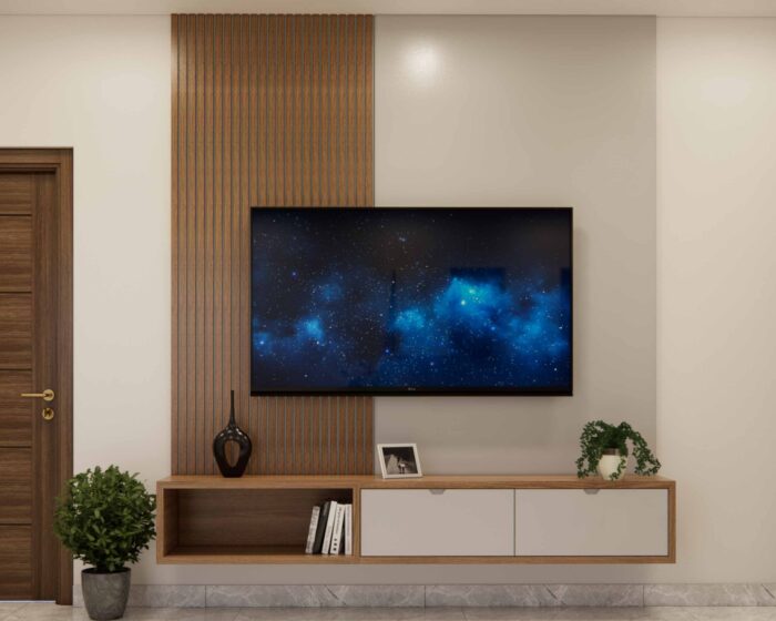 Wall Mount TV Unit with drawers