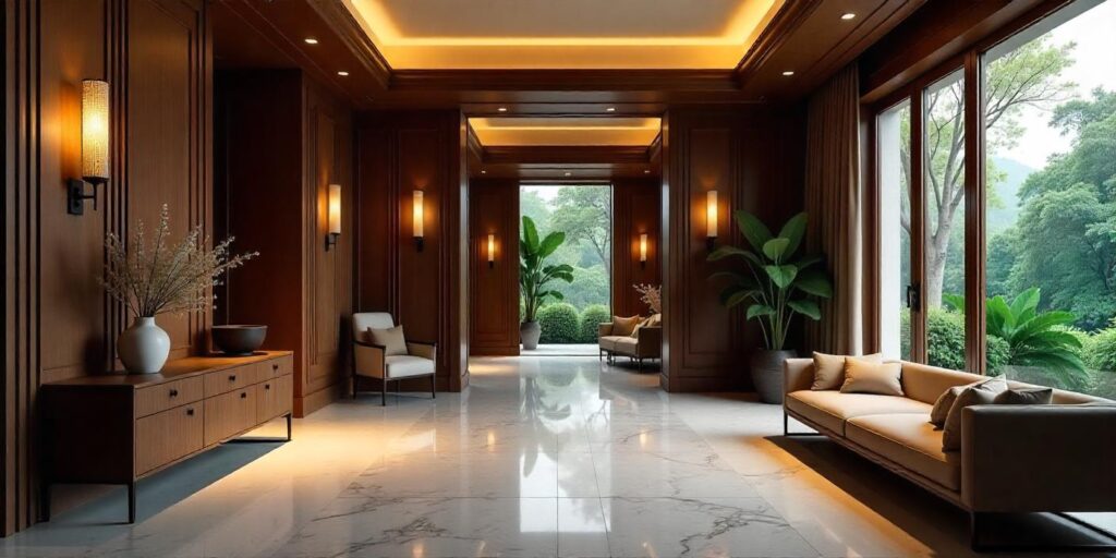 Foyer interior design.