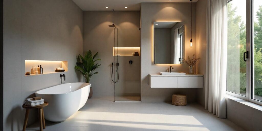 Bathroom lighting solutions.