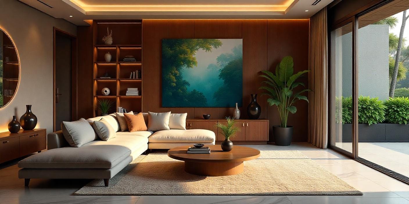 Coffee table in Living room.