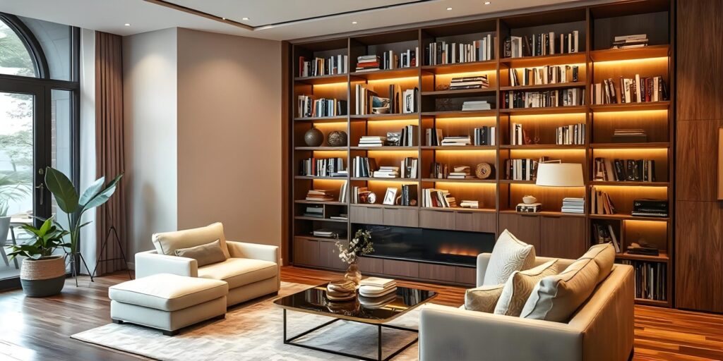 Living room Bookshelves