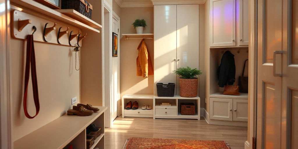 foyer interior design, shoe rack