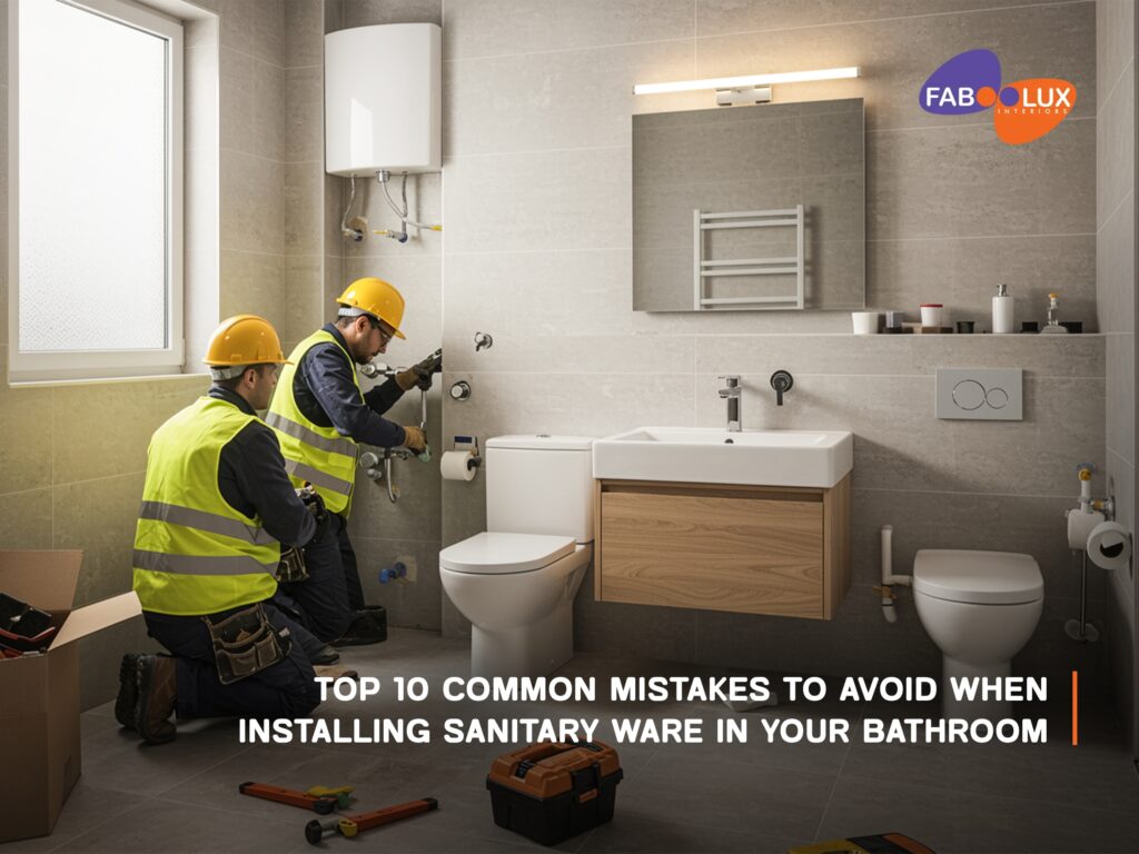 Top 10 Common Mistakes to Avoid When Installing Sanitary Ware in Your Bathroom