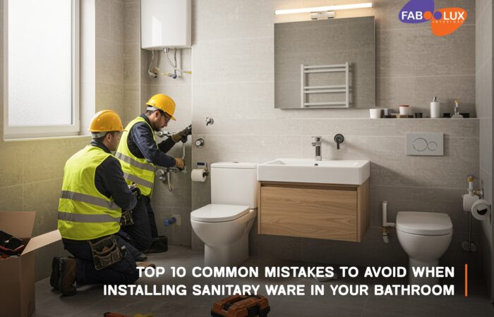 Top 10 Common Mistakes to Avoid When Installing Sanitary Ware in Your Bathroom