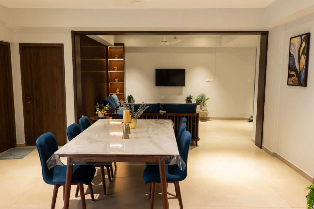 Living Room Interior Design for Villas in Kochi