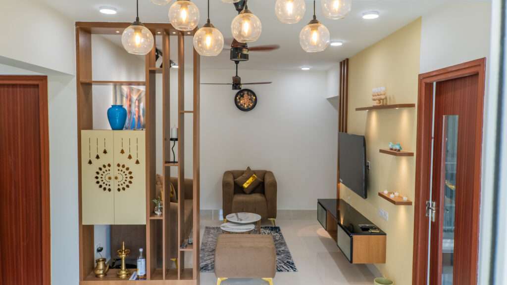 Living Room Interior Design for Villas in Kochi
