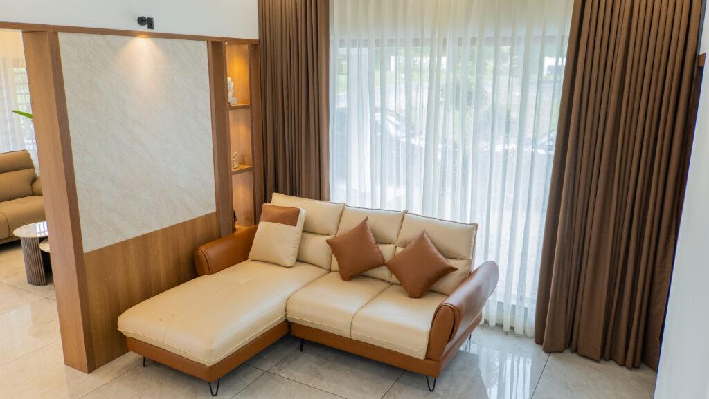 Living Room Interior Design for Villas in Kochi 
